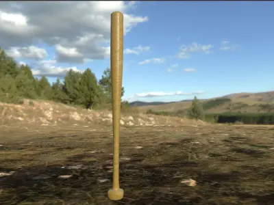 Baseball Bat Free 3D model