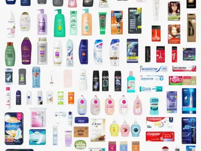 Personel Care Products 100 in 1 3D model