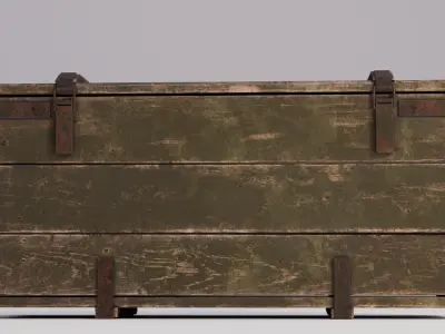 Military Crate Low-poly 3D model