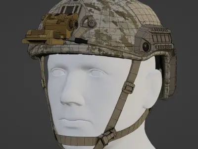 Ops-Core Maritime Low-poly 3D model