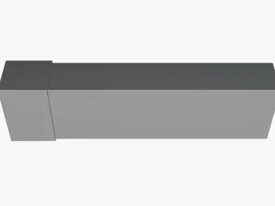 Basic Lightbox Sign - Geometry Only No Textures No Materials 3D model