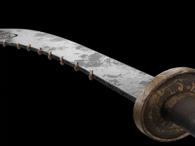 Dao Sword model weapon equipment 4k and 2k Free model Free 3D model