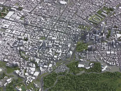 Bogota Low-poly 3D model