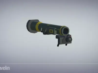 3D Javelin - Military Weapons Low-poly 3D model