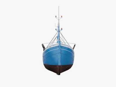 Fishing Boat  Low-poly 3D model