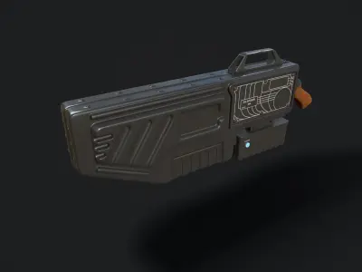 Antidrone gun KVS G6 Low-poly 3D model