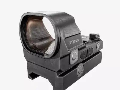 Red Dot Sight Low-poly 3D model