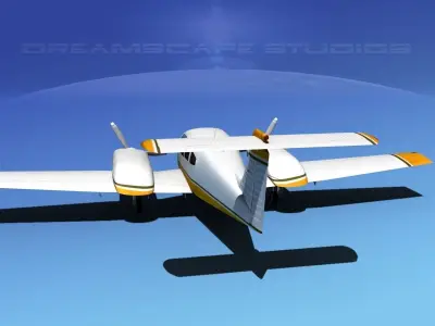 Piper PA-44-180 Seminole V09 3D model