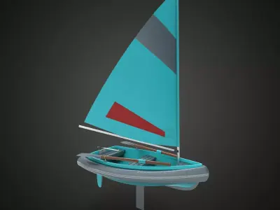 Sailing boat 3D model