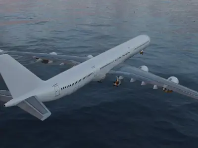 Airbus A340-600 3D model