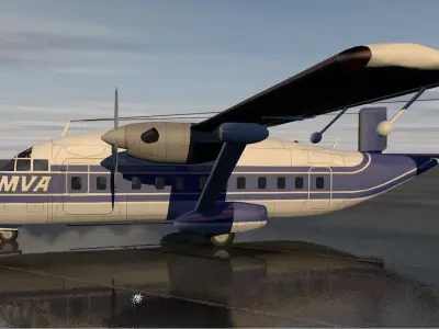 Short 330 or C-23 Sherpa 3D model