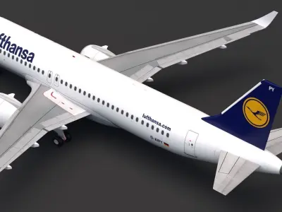 Lufthansa A320 3D model