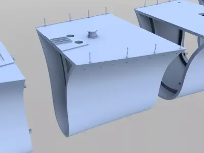 Battleship RN Roma Hull - Commercial license - 1-200 scale 3D print model