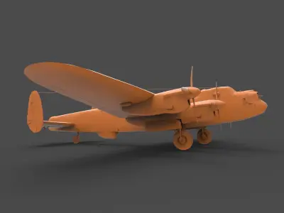 Avro Lancaster 3D print model
