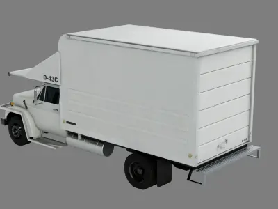Airport Catering Truck Low-poly 3D model