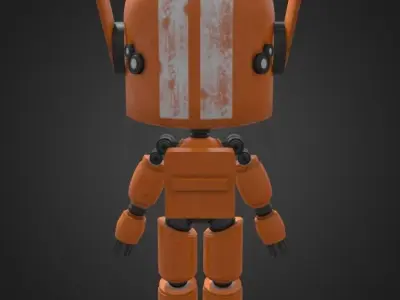 Robot K-VRC Free low-poly 3D model