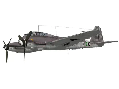 Messerschmitt Me 410 A1U4 Hornisse 3D model