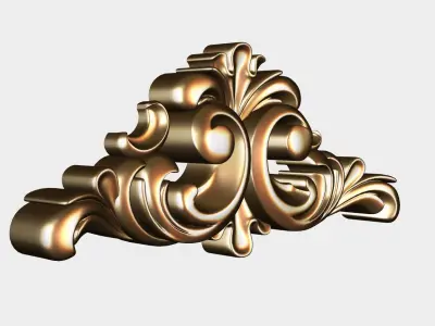 Carved decor for cnc 53 Free 3D model