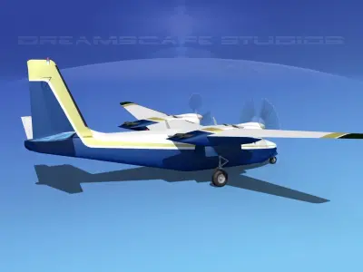 Aero Commander 500 V10 3D model