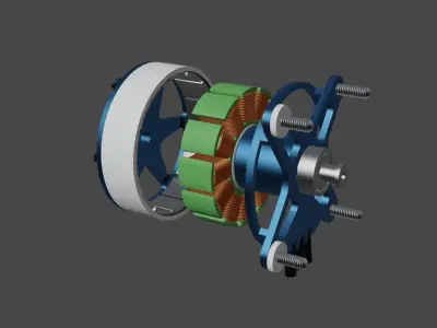 SunnySky X2305 RC plane motor 3D model