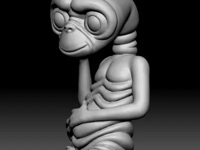 Alien Statue - 080 3D print model