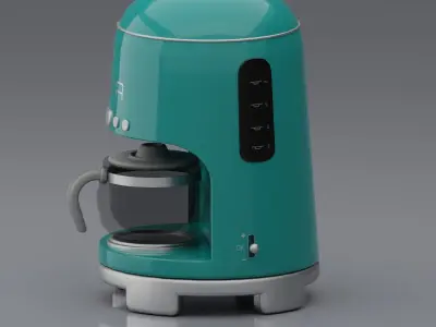 Drip Coffee Maker Free low-poly 3D model