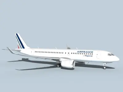 Bombardier CS100 Air France Regional 3D model
