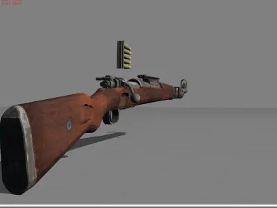 Kar98k Low-poly 3D model