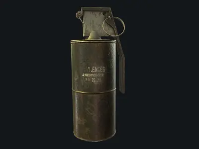 Iron Grenade Low-Poly 3D Models Low-poly 3D model