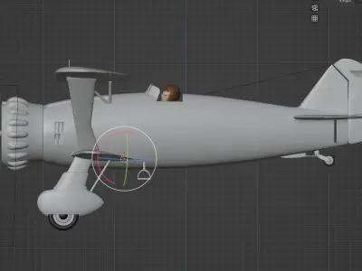 Henschel HS 123 3D model