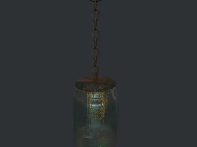 Bees Jar Animated 2 Low-poly 3D model