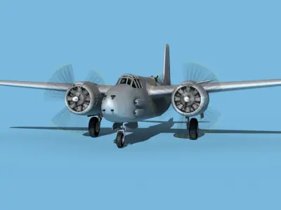 Douglas A-20G Havoc V00 3D model