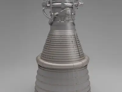 F-1 Rocket Engine 3D model