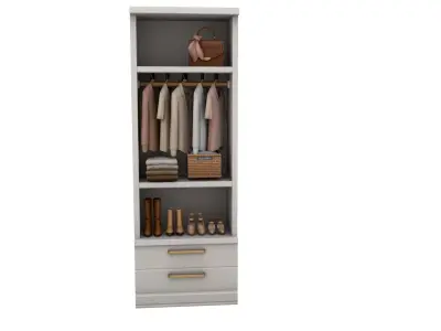 Closet  Wardrobe Low-poly 3D model
