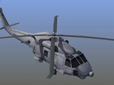MH60 Seahawk LD1 Low-poly 3D model