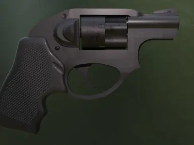 Ruger LCR Low-poly 3D model