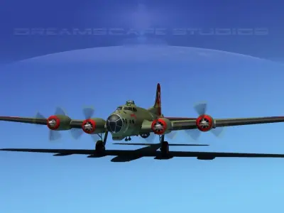Boeing B-17G Flying Fortress HP V01 3D model
