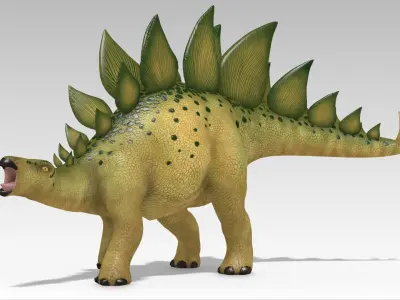 Stegosaurus Low-poly 3D model