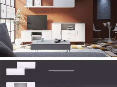 Living room set Free 3D model purchase