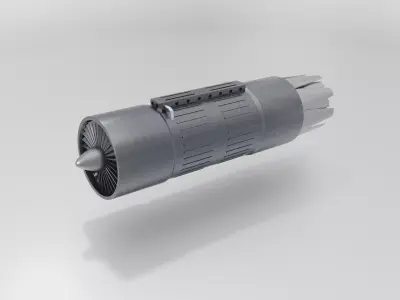 Jet Engine J001 Non exsistentent 3D model