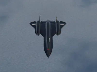 SR-71 Blackbird 3D Model Low-poly 3D model