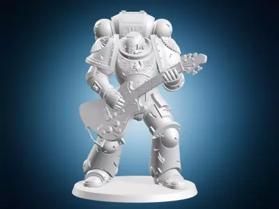 Marine Guitar Player 3D print model