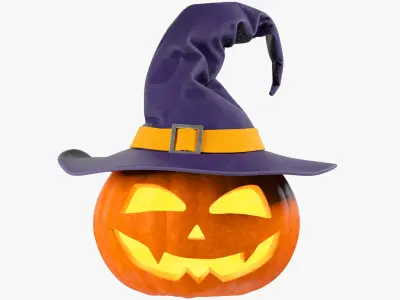 Halloween Pumpkins Family Collection V7 3D model