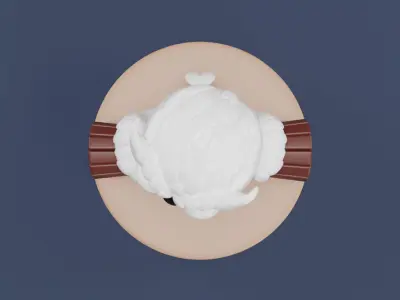 Stylized Snowy Owl Harry Potter 3D Model 3D model