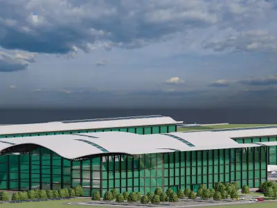 New Mansoura international airport 3D model