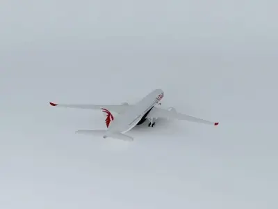 Qatar Airways Airbus A350 900 Free 3D model