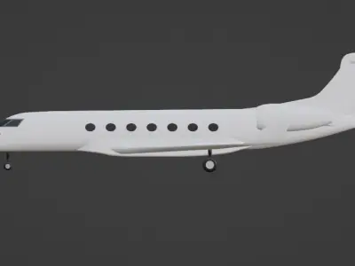 Jet - G600 Low-poly 3D model