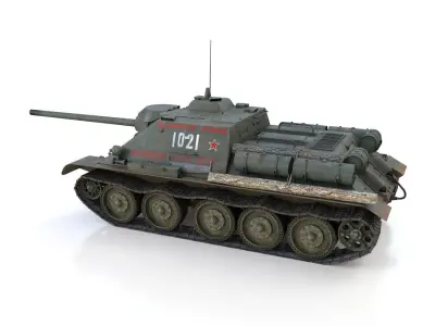 SU-85 - 1021 3D model