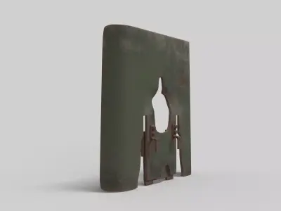 MG08 Machine Gun Shield 3D model