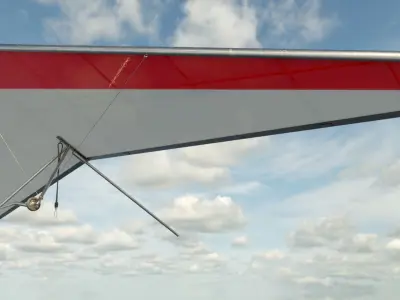 Hang Glider Low-poly 3D model